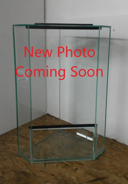 24″L x 24″D x 48″T Glass Corner Reptile Terrarium