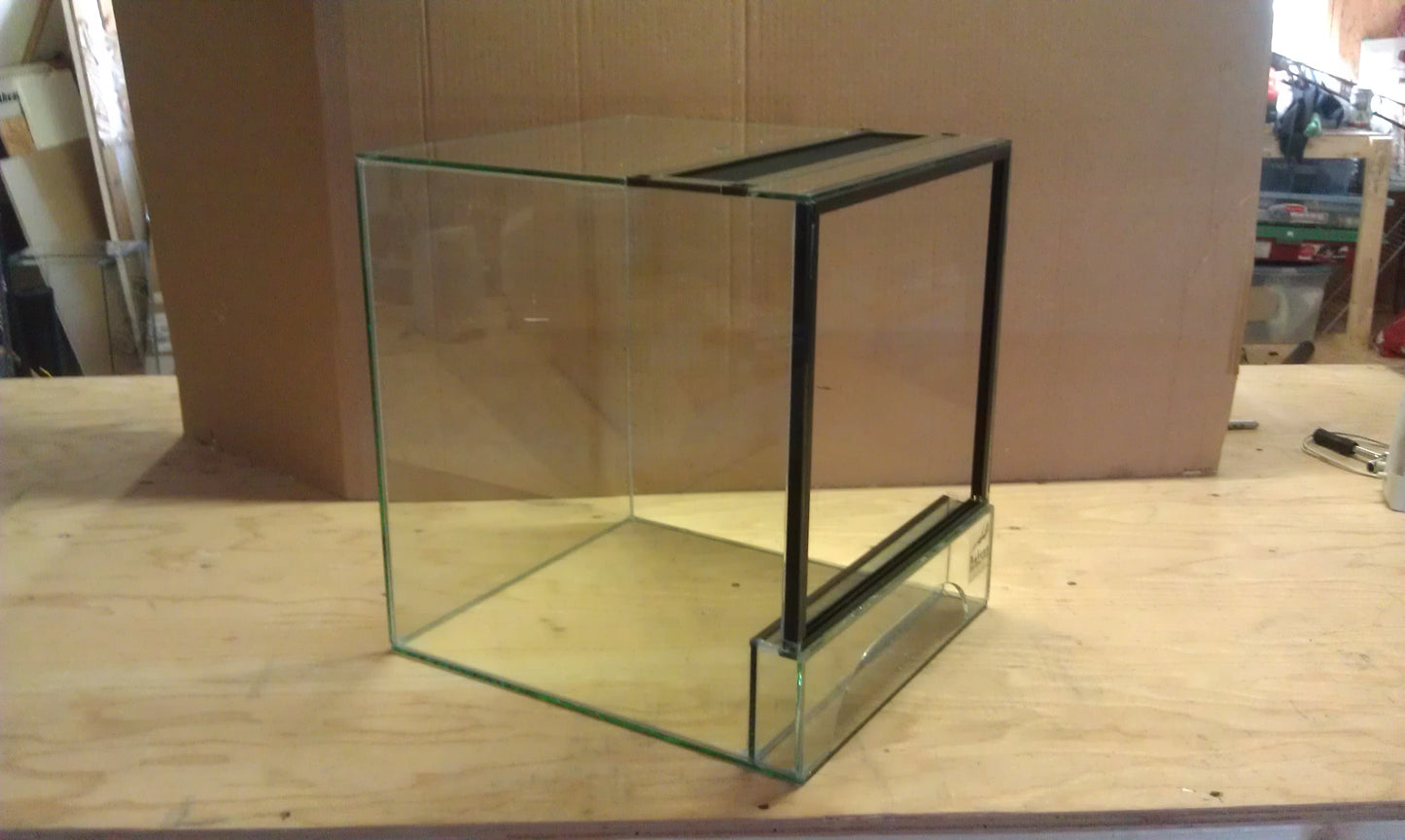 15″L x 17″D x 12″T Glass Reptile Terrarium