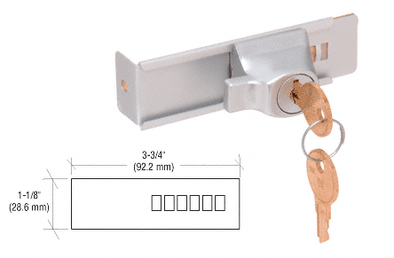 Self adhesive sliding door lock